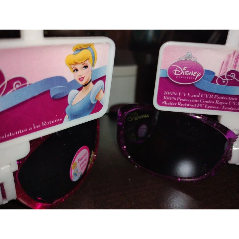 2 Pairs Of Disney Princess Sunglasses New On Card With Original Tags
